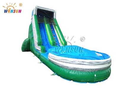 WSS-570 Green Marble Inflatable Water Slide