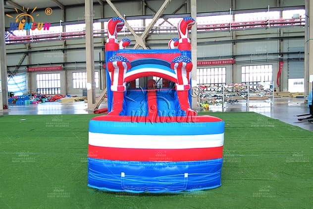 Inflatable bounce house slide combo