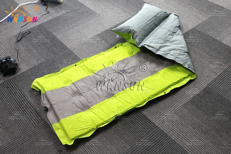 Outdoor camping tent with sleeping mattresses