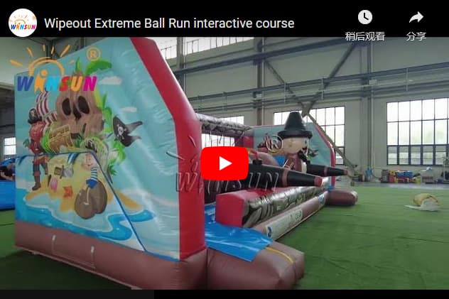 Pirate Inflatable Wipe Out Interactive Game