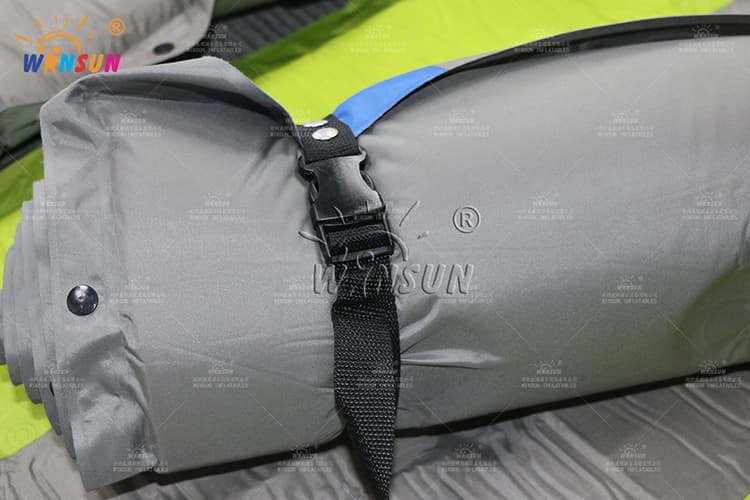 Portable inflatable camping mat