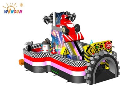 WSC-633 Commercial Inflatable Race Car Combo