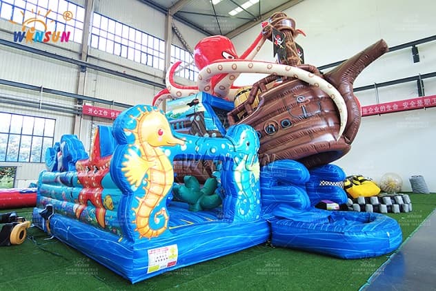 3D pirate ship front slide combo