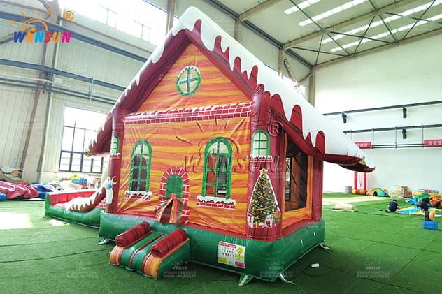 Christmas Bounce House and Slide Combo