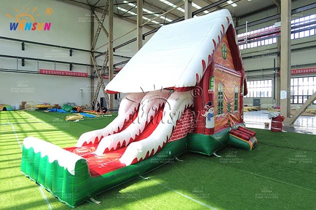 Christmas Bounce House with slide