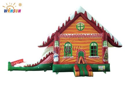 WSC-615 Christmas Bounce House and Slide Inflatable Combo