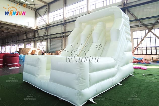 Inflatable 20' Dual Lane Dry Slide front exit