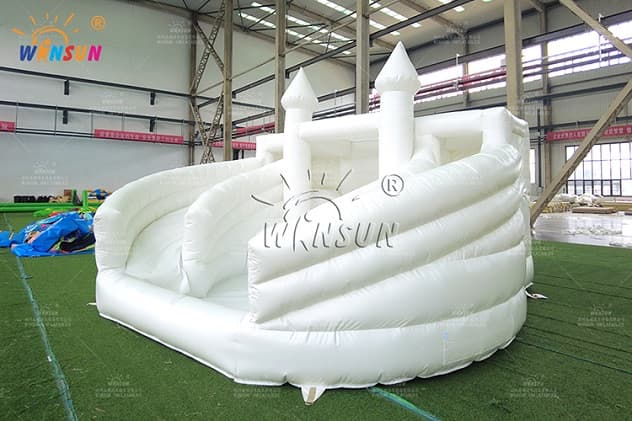 Inflatable 20' Dual Lane water Slide front exit