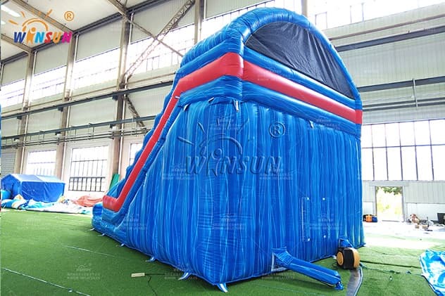 Beach Inflatable Water Slide with Pool