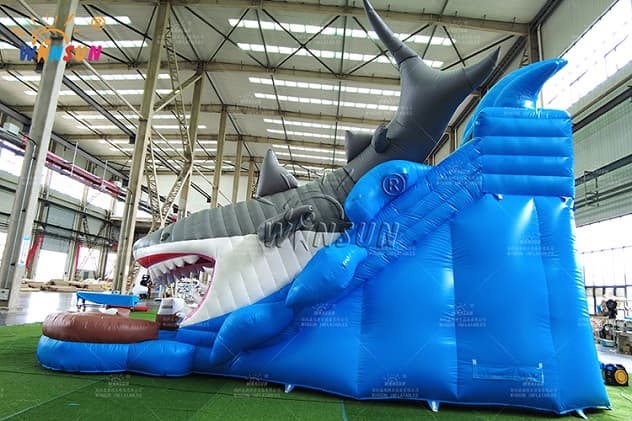 Blow up water slide inflatable pool slide for event