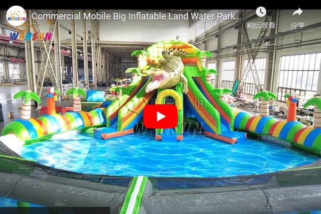 Commercial Mobile Big Inflatable Land Water Park for Adventure