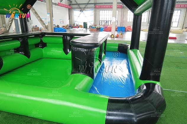 Commercial grade inflatable pool bars