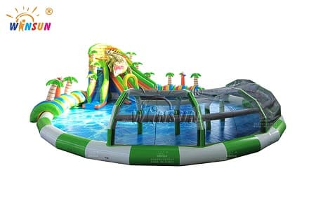 WSR-041 Crocodile Inflatable Aqua Park Wake Island Water Park