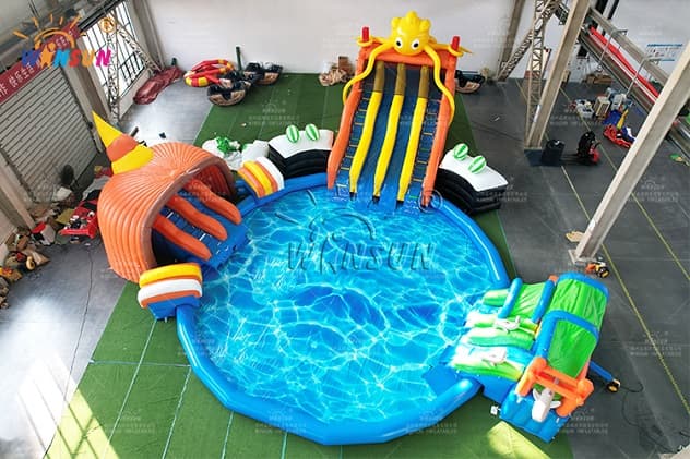 Custom Inflatable Water Parks For Sale