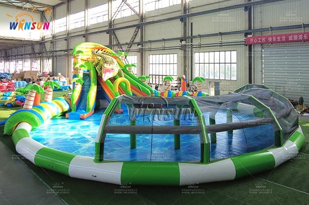 High Quality Land Inflatable Water Park for sale