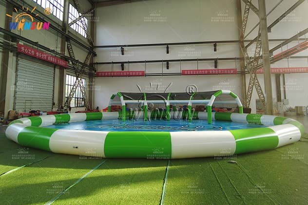 Outdoor Inflatable crocodile water Park with pool for adults