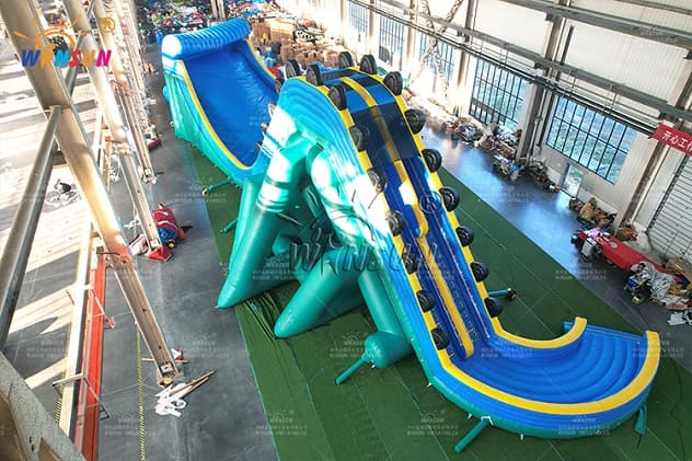 Outdoor Playground Games Inflatable Water Slide with Pool