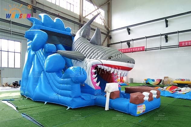 Shark Attack Inflatable Water Slide