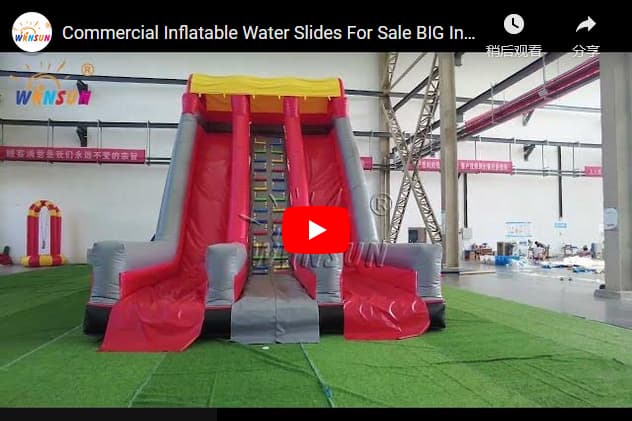 double large inflatable slide