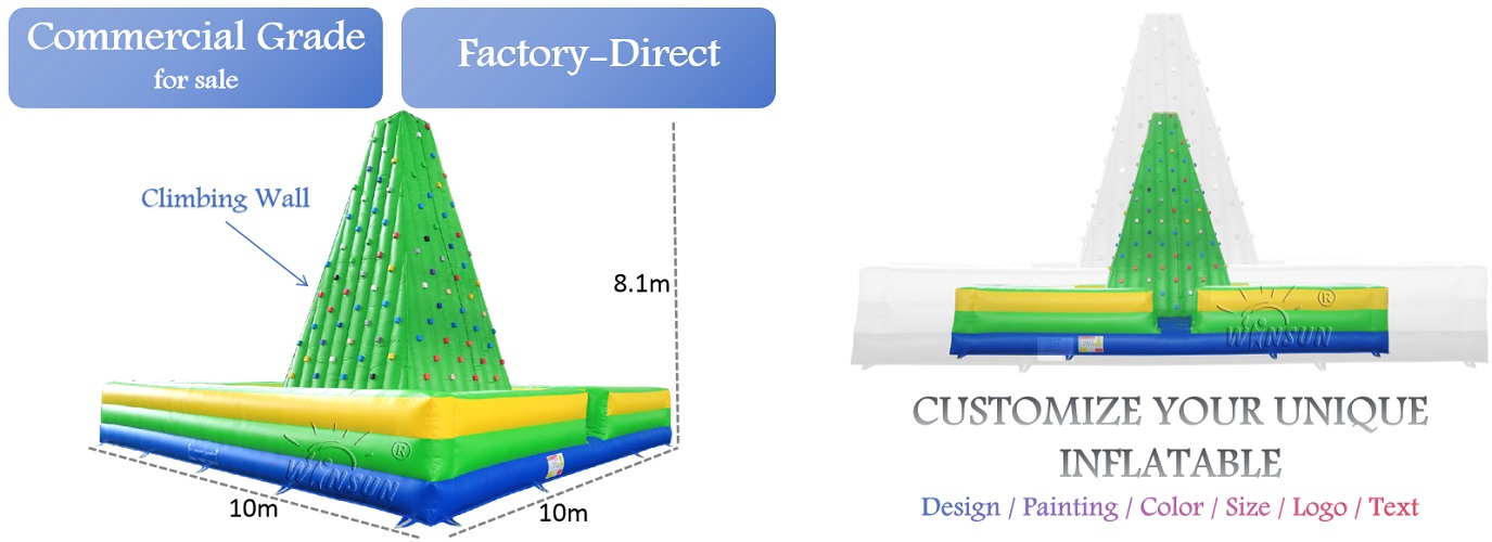 giant inflatable climb wall