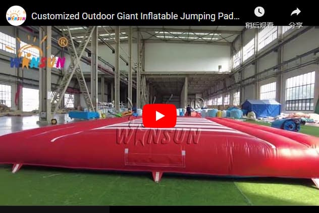 inflatable jump pad