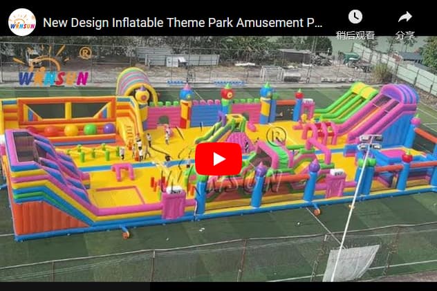 outdoor Giant inflatable theme park for sale