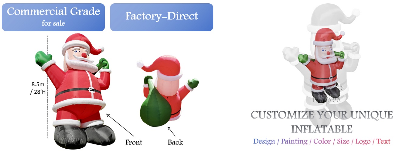 wholesale Giant Christmas Inflatable Santa Claus