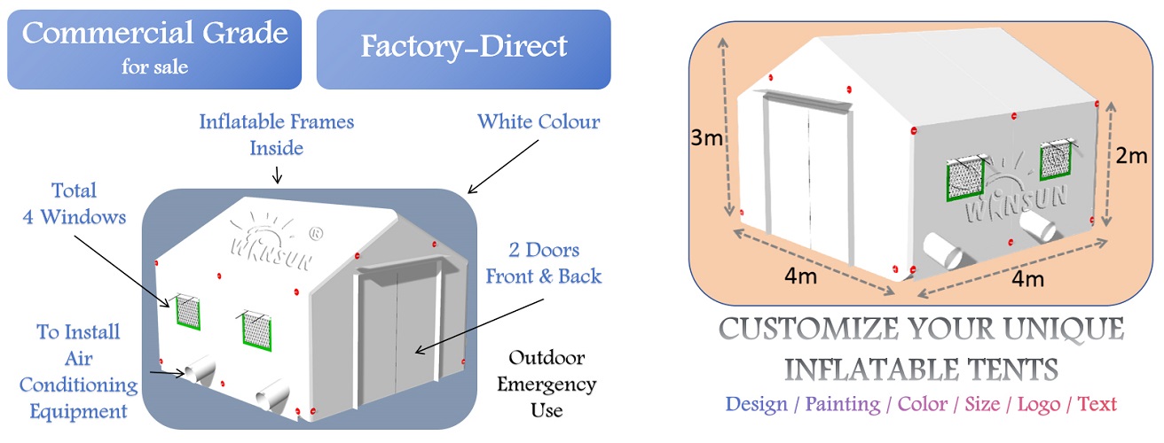 Inflatable Rescue Tents for Search and Rescue Operations