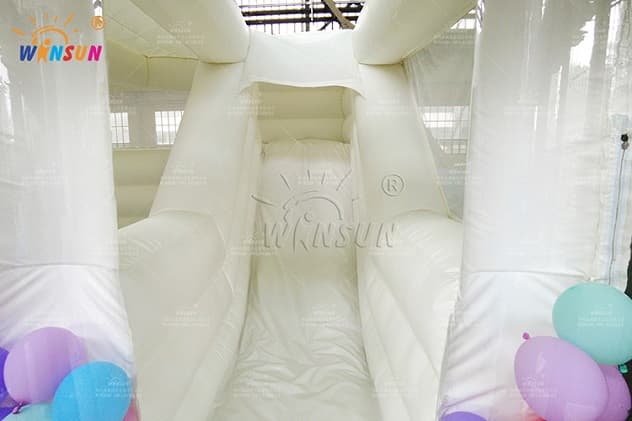 commercial grade white wedding bounce house