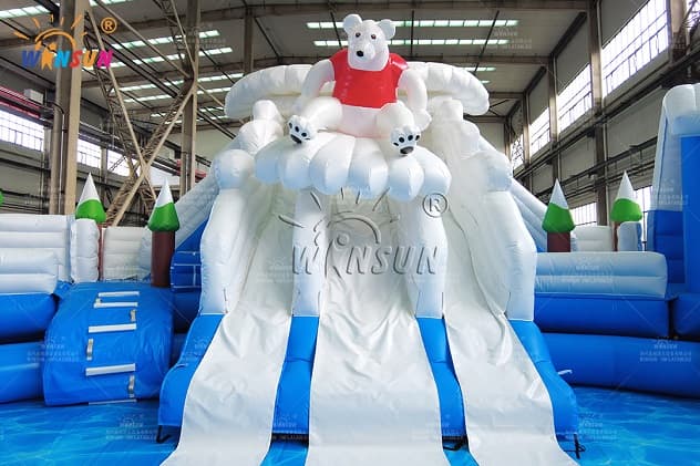 ice age ground inflatable water park for beach activities