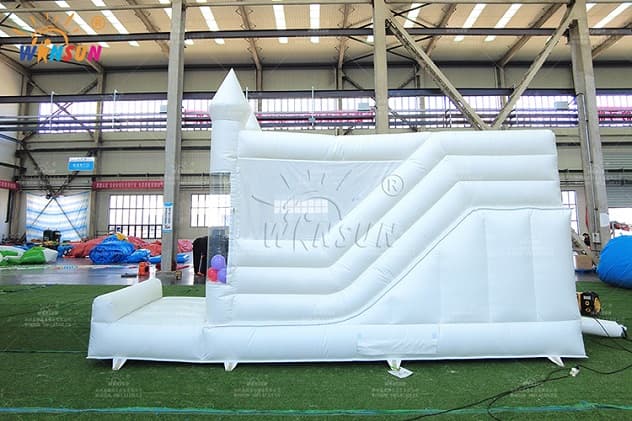 inflatable bouncer wedding bouncy castle white