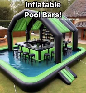 infltable pool bars new design