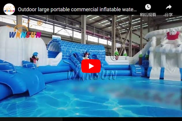 outdoor large portable commercial inflatable water park for all ages