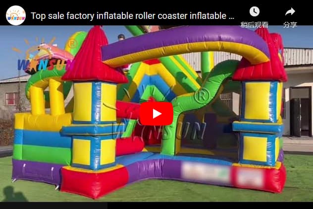 4 in 1 roller coaster inflatable slide bounce