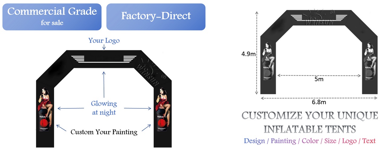 Custom Inflatable Arches for Advertising