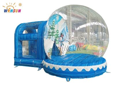 WSX-101 Customized Marble Inflatable Snow Globe with Entrance Tunnel