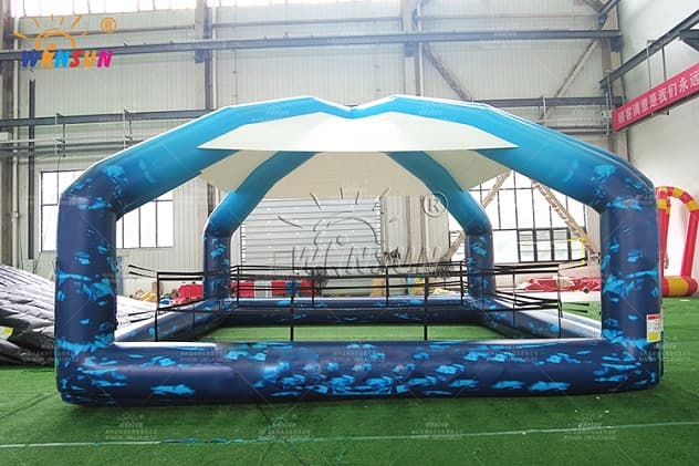 Customized inflatable boxing ring with canopy