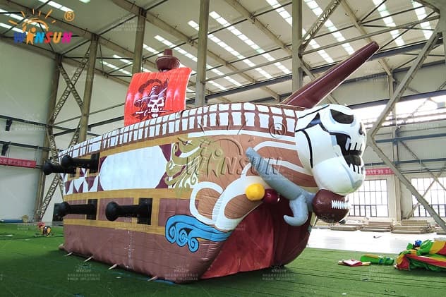 Entrance Inflatable pirate ship tunnel for event decoration