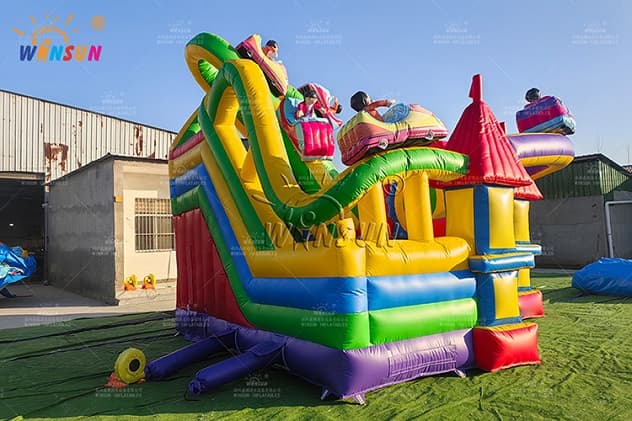 Heavy duty inflatable Roller Coaster slide