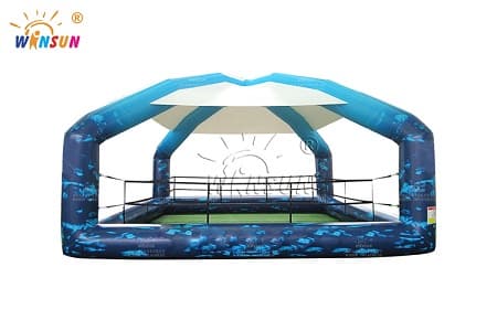 WST-144 Outdoor Inflatable Boxing Ring with Canopy