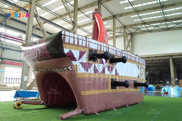 Inflatable Pirate Ship tunnel tent