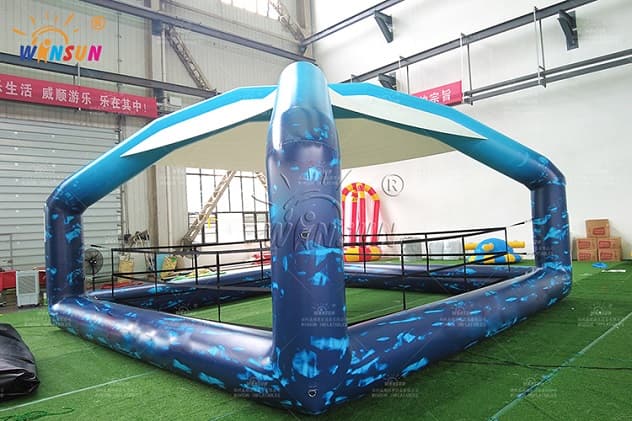 Inflatable boixng ring with canopy for sale