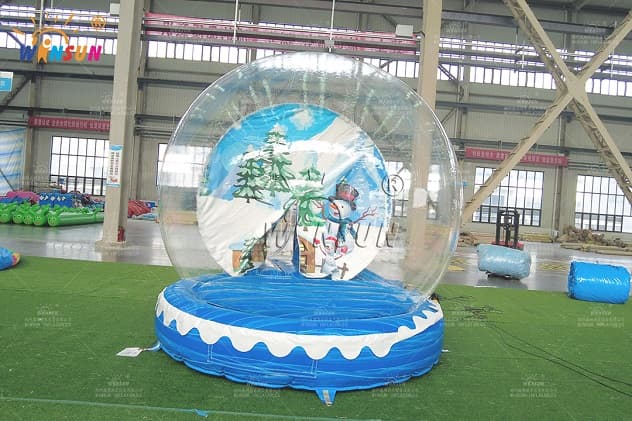 Inflatable snow globe christmas