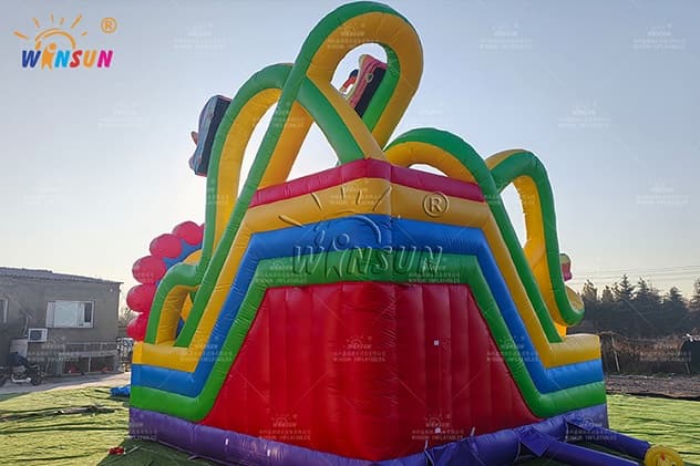 Outdoor Air Inflatable Roller Coaster Bounce Party