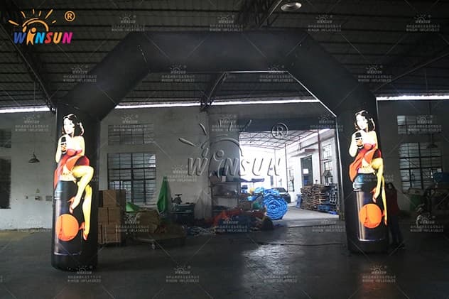 Outdoor trade show inflatable arch