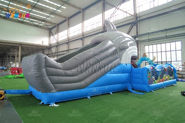 Under the sea inflatable bounce and slide