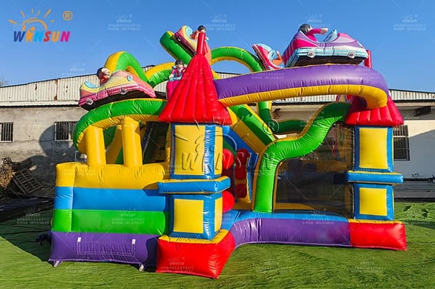 inflatable combo roller coaster for sale