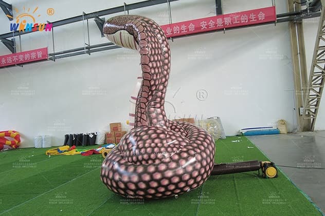 13-Foot Tall Inflatable Cobra for Promotional Use