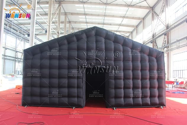 Black oxford cloth inflatable tent for outdoor events