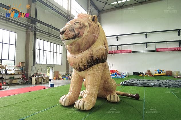 Continuous Inflation Giant Lion for Festivals and Parades